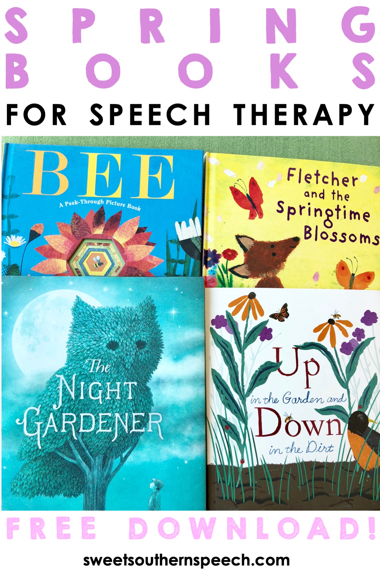 8 Spring Books For Speech Therapy Sweet Southern Speech