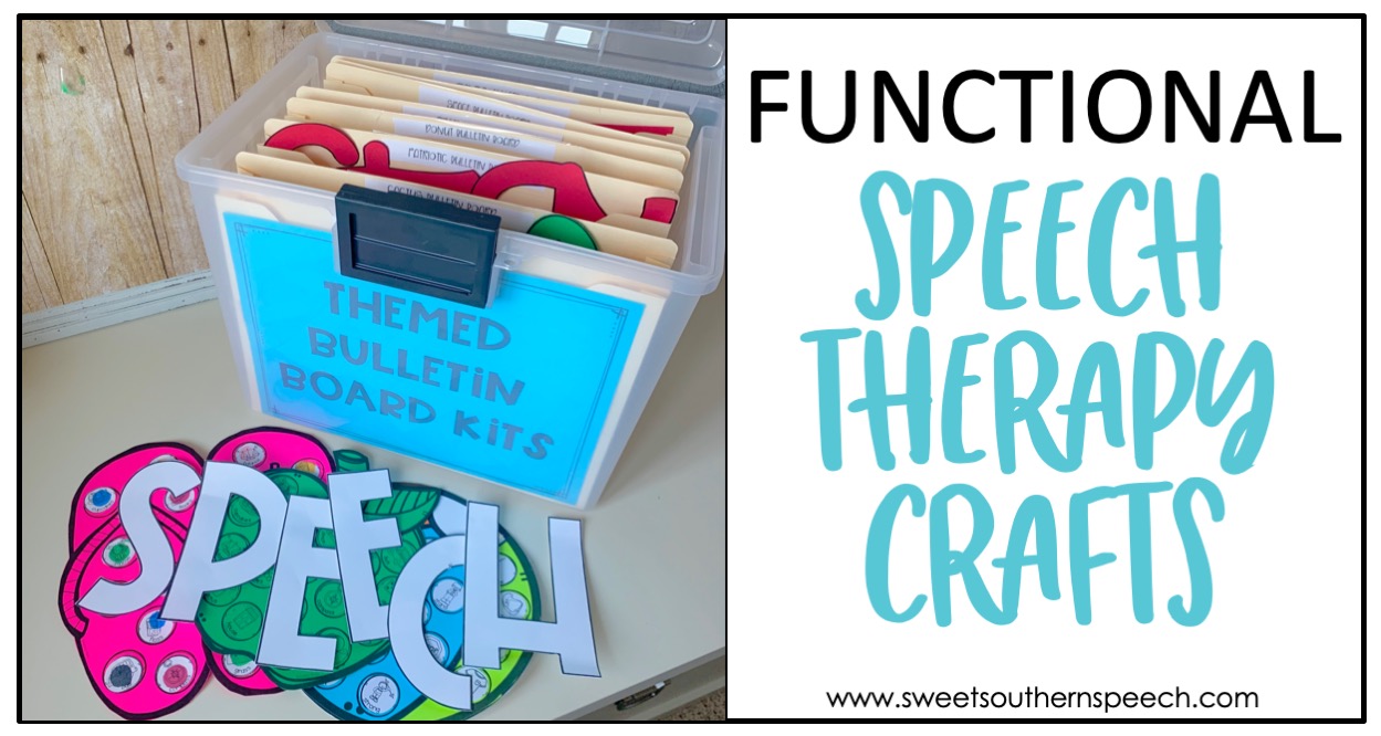 Easy & Functional Speech Therapy Crafts Sweet Southern Speech