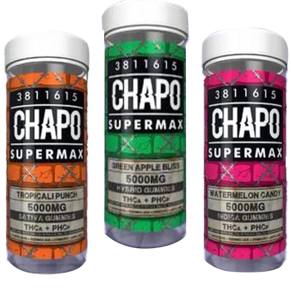 Chapo Extrax THCa + PHCp Supermax Gummies 5000mg Sweet Southern Trading