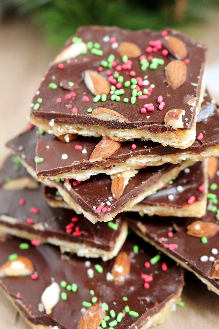 Easy Christmas Crack Saltine Toffee Sweet Spicy Kitchen