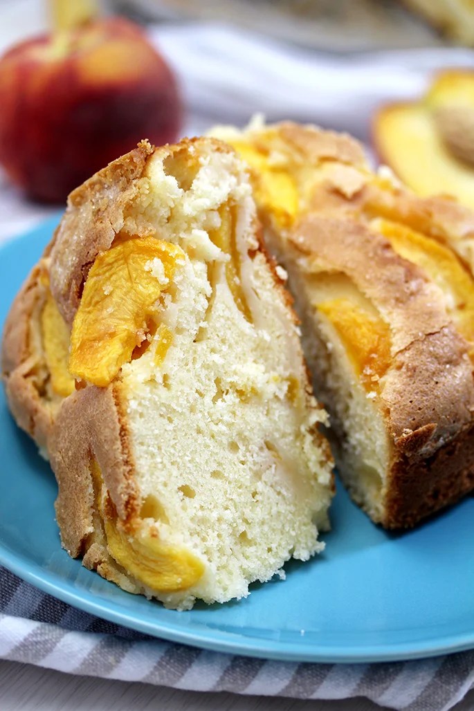 Fresh Peach Cream Cheese Cake Sweet Spicy Kitchen