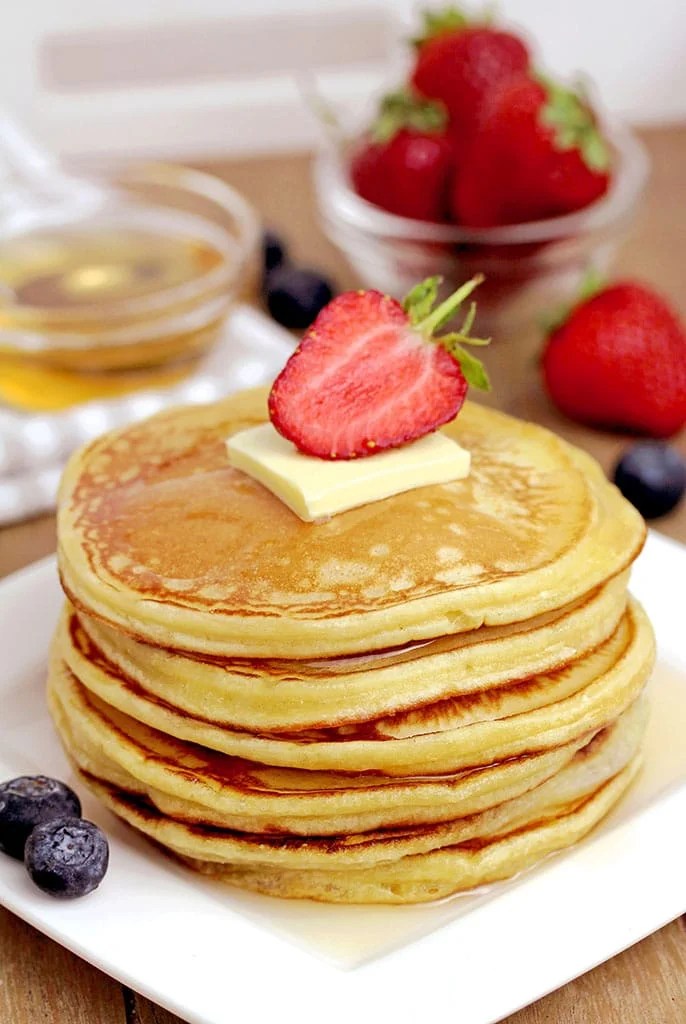 These Fluffy Cream Cheese Pancakes make a perfect choice for breakfast