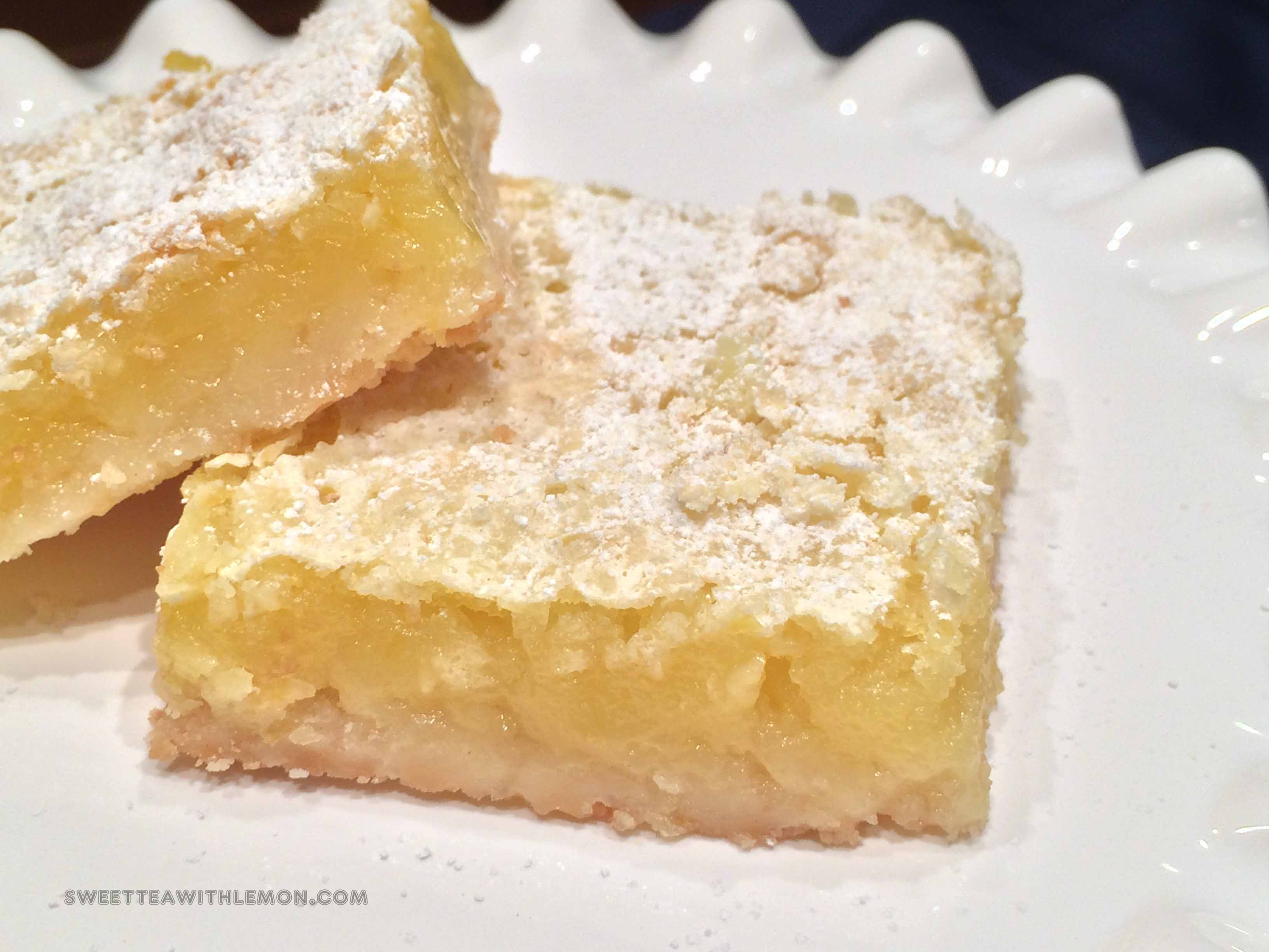 Lemon Bars Sweet Tea (with Lemon)