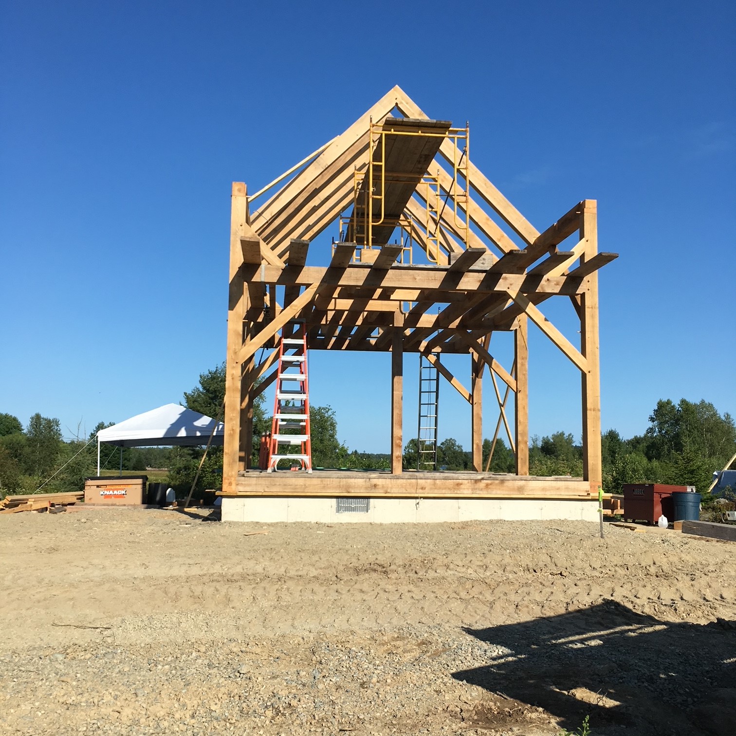 18×24 Timber Frame 864 SqFt with 2nd Floor Sweet Timber Frames