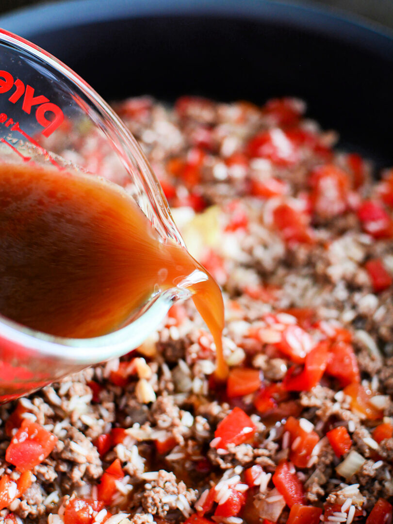 Ground Beef and Rice Skillet Sweet T Makes Three