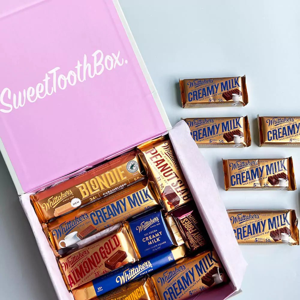 Whittaker’s Chocolate Box The ultimate Sweettooth gift!
