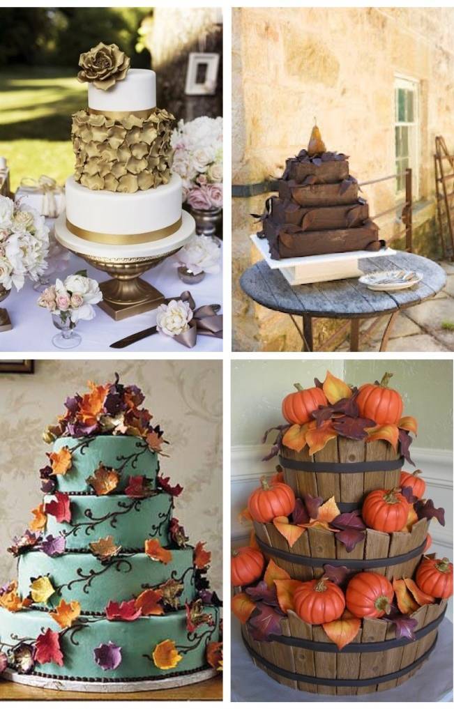 12 Rustic Autumn Wedding Cakes you’ll Love