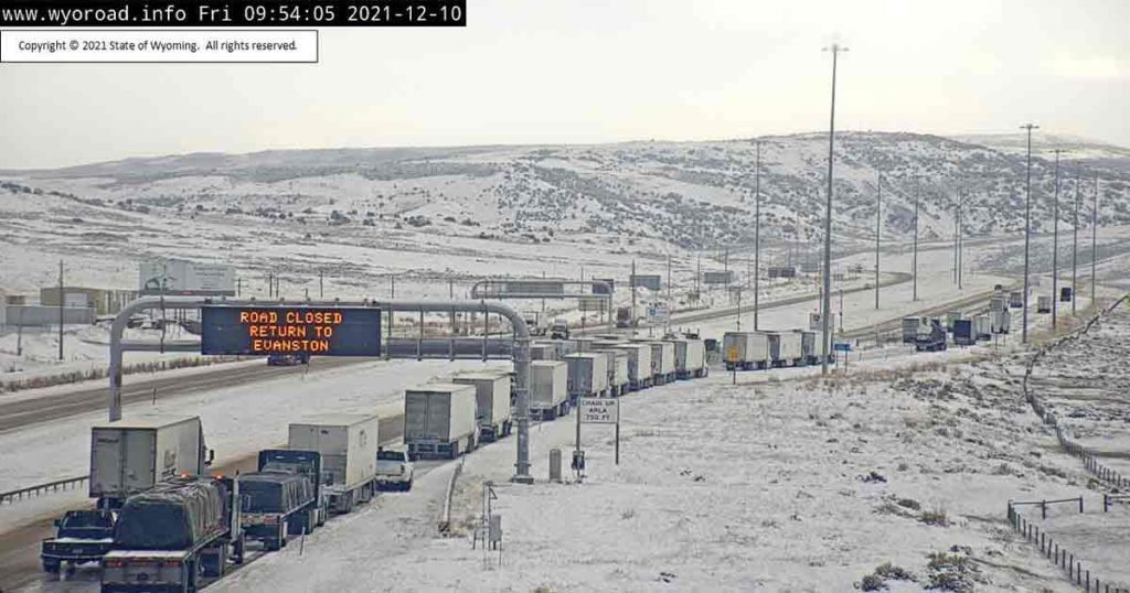 PHOTOS Portions of I80 Closed Across Wyoming after Winter Storm