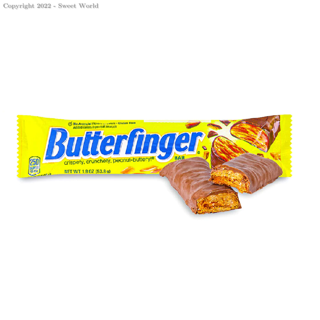 099900585090 Butterfinger PeanutButtery Chocolatey Candy Bars