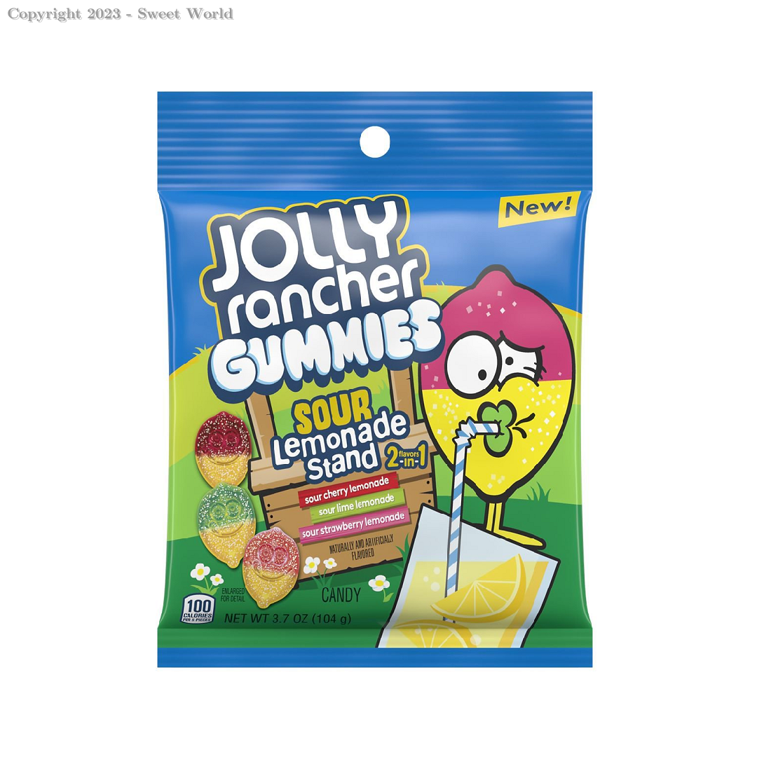 010700702982 Jolly Rancher Sour Lemonade Gummies Peg 3.4oz