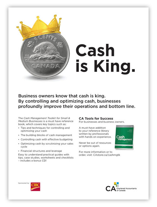 Magazine Ad Cash is King Swerve Design