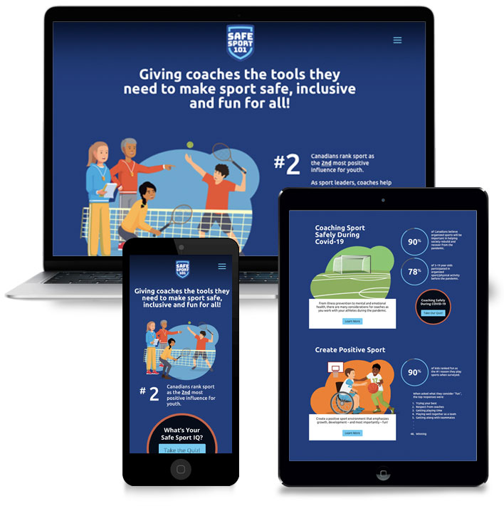 SafeSport site Design Swerve Design