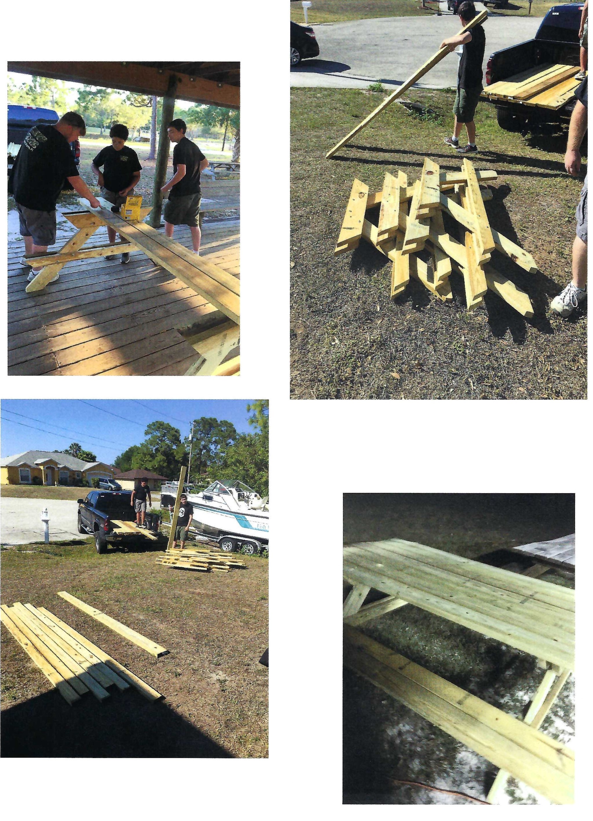 Weather Sealing Picnic Tables SWFL Council USA Projects