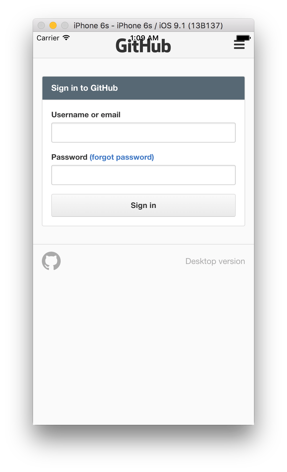Sign in with GitHub without 3rd party libraries Swift