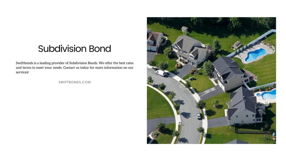Killingworth, CT Subdivision Bond Swiftbonds