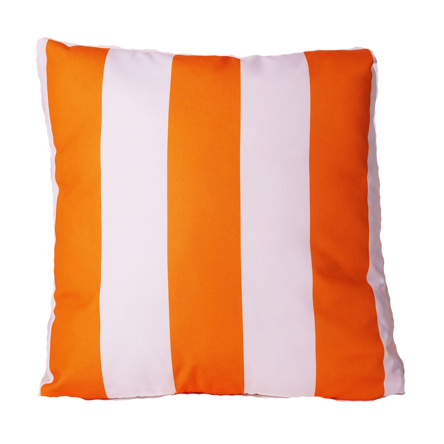 White + Orange Stripe Pillow Swift + Company