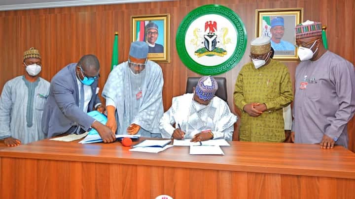 Engineer Sule Signs Into Law, N62bn 2020 Revised Appropriation Bill