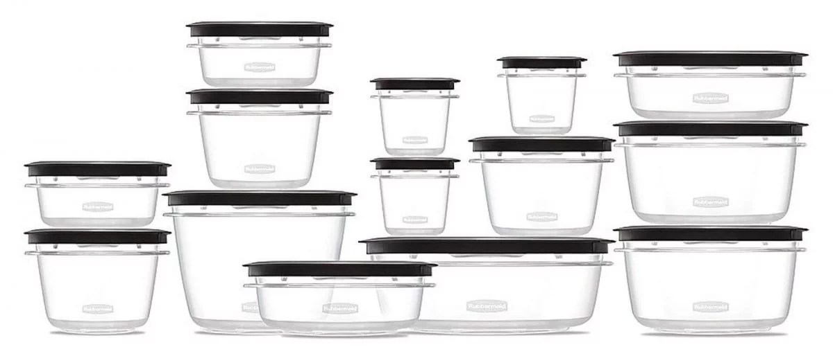 Rubbermaid Rubbermaid Premier Food Storage Containers 28Piece Set Grey