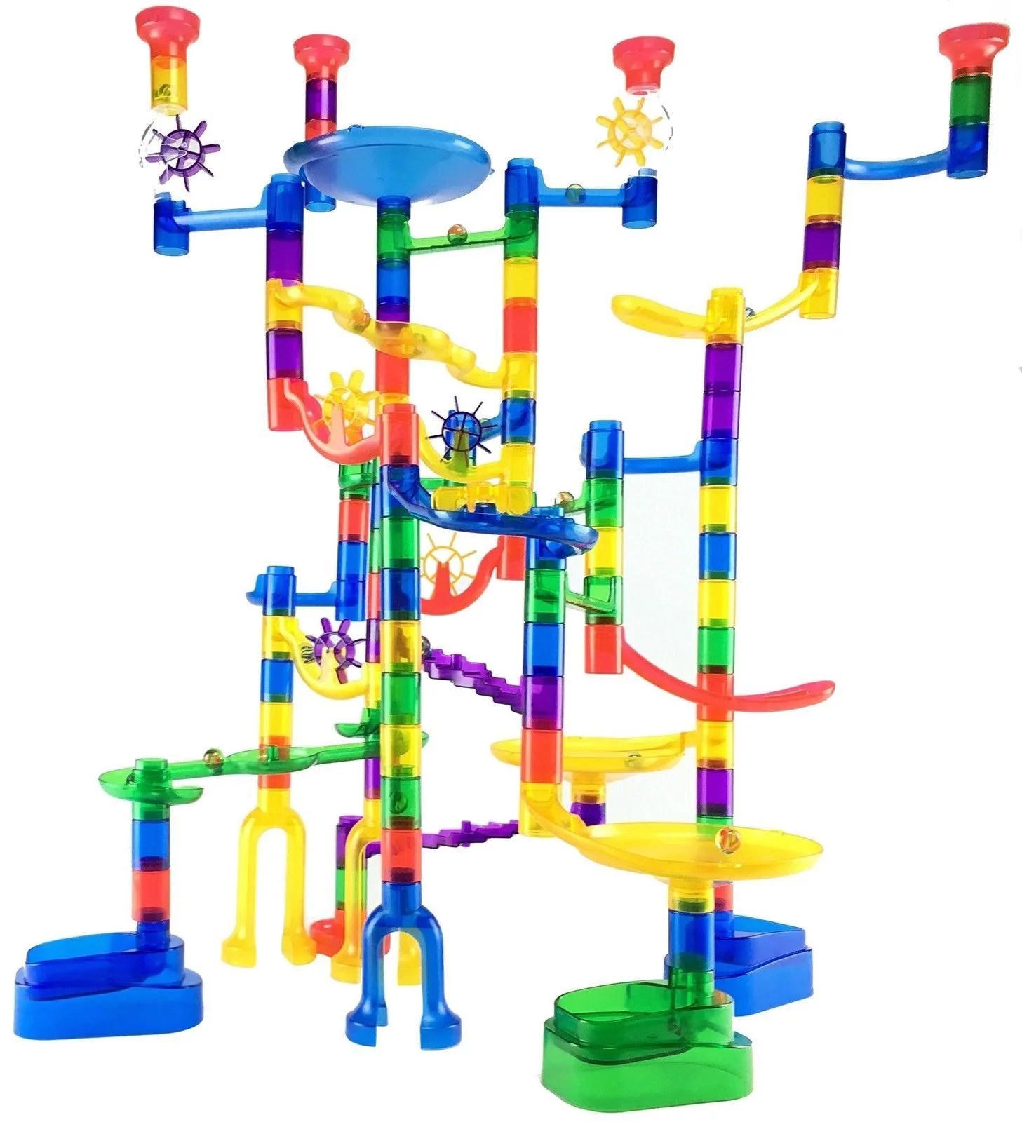 Marble Genius Marble Run Super Set 85 Marbulous Pieces + 15 Glass