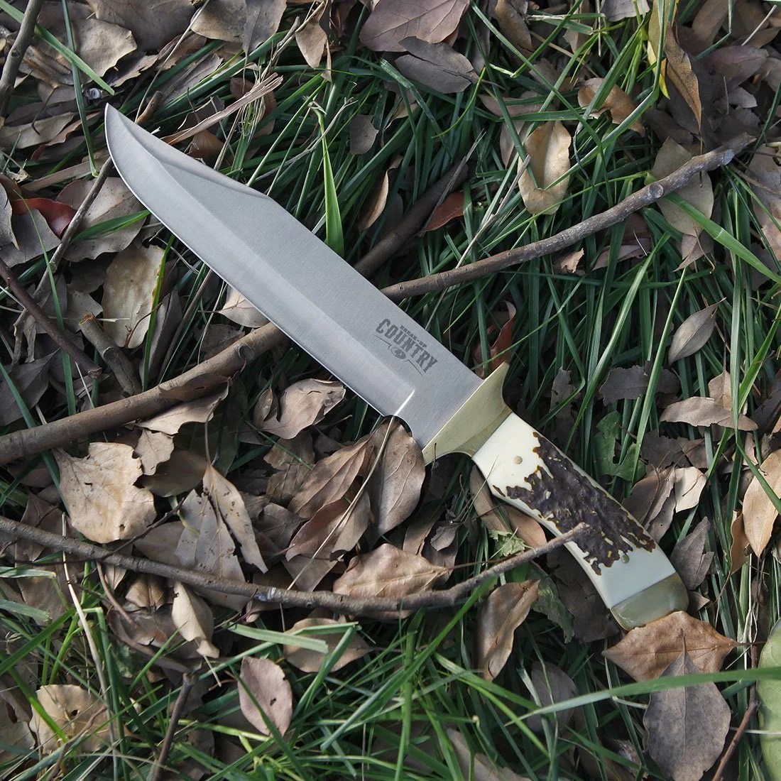 MOSSY OAK 14inch Bowie Knife Stainless Steel Fixed Blade Full Tang
