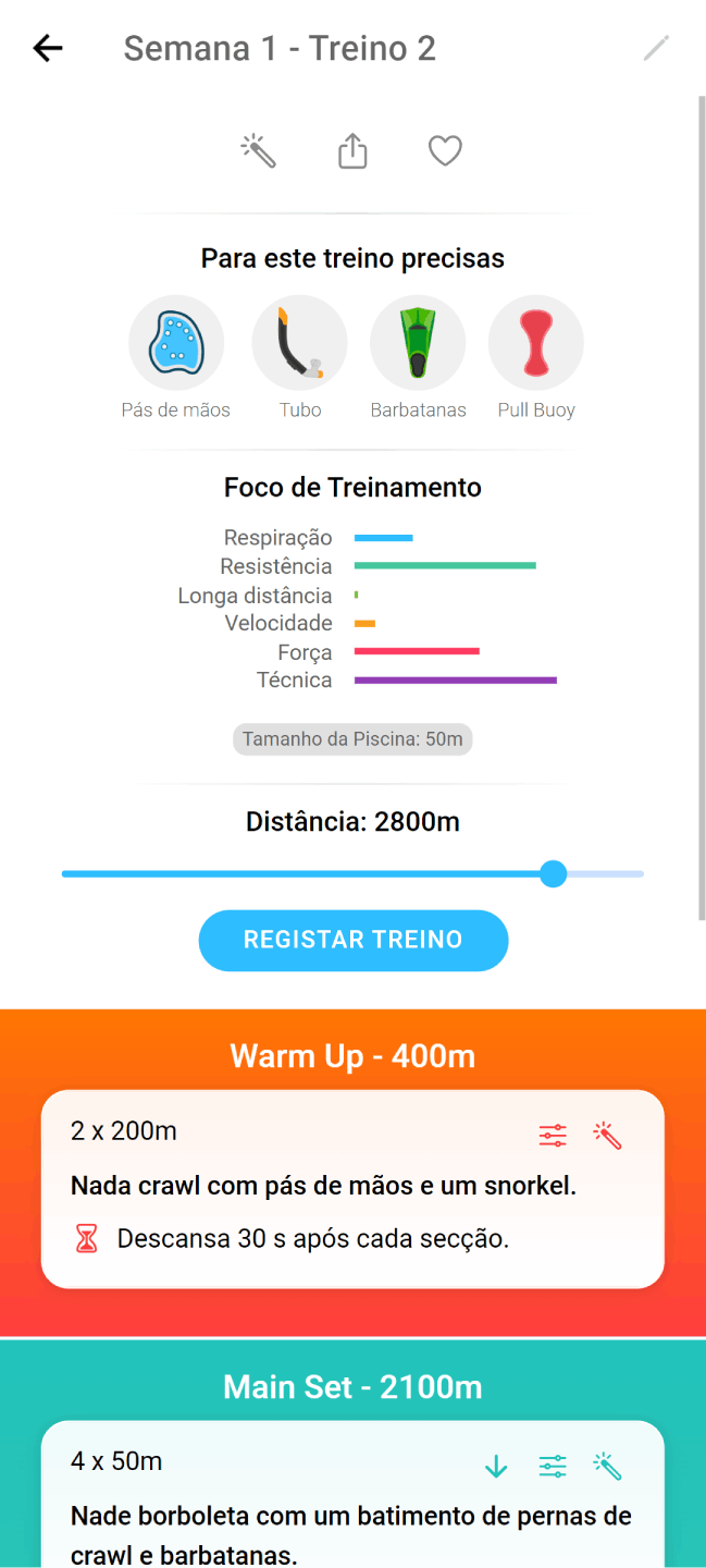 Aplicativo Swim Coach Treinos Inteligentes para Natação e Triatlo