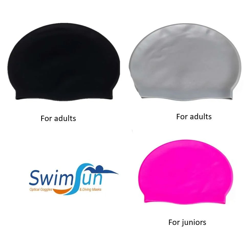 Swimfun Swim Cap 100 Premium Silicone Adults And Juniors Swimfun