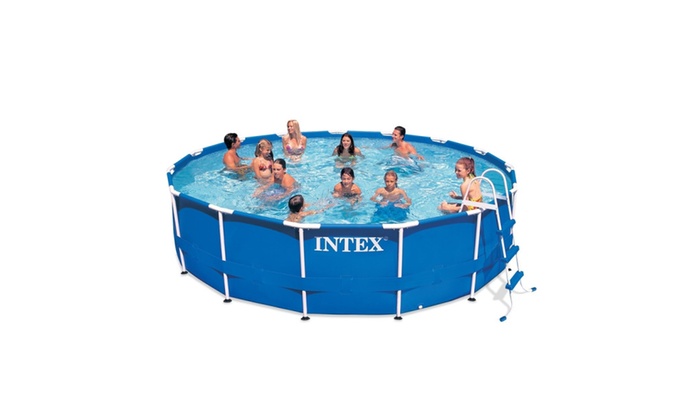 Intex 15 x 48 metal frame pool reviews | Included Pump, Ladder & More