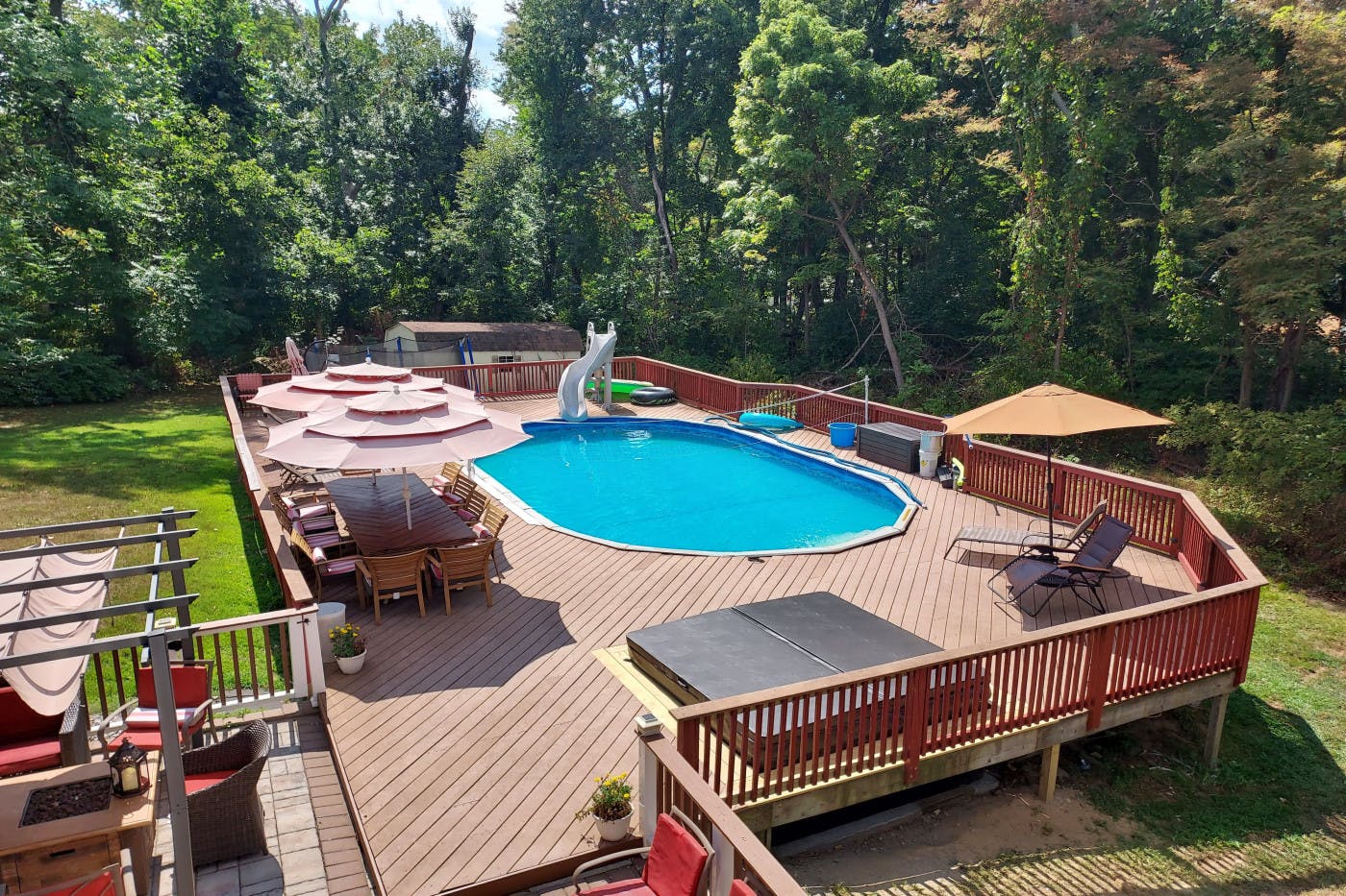 POOL DECK GETAWAY!! Private Pool in Hopewell Junction Swimply