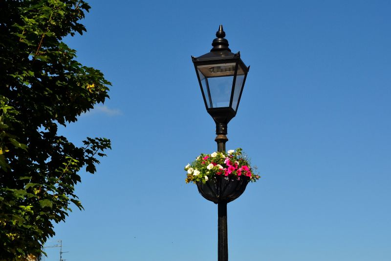 Street Lamp Posts Hanging Baskets Swinford Tidy Towns