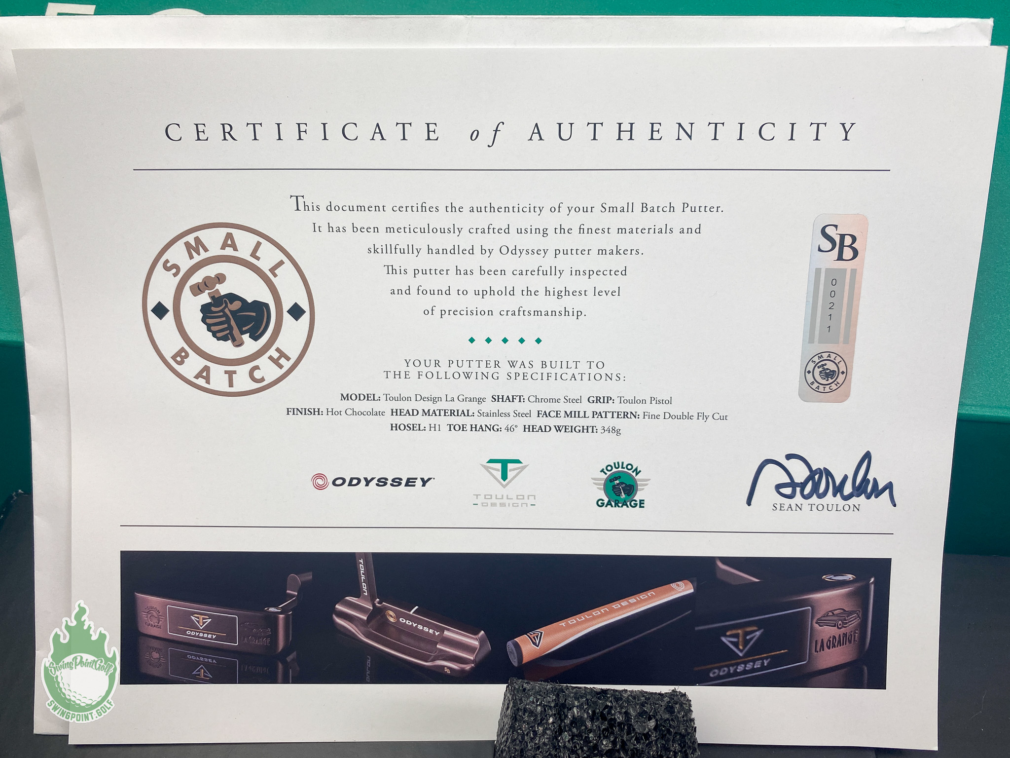 New Toulon Design Toulon Garage La Grange 34" Putter Steel Small Batch