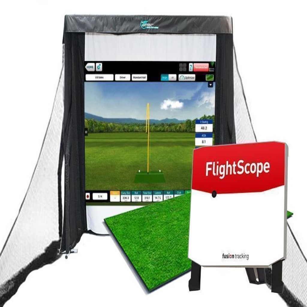 FlightScope X3 Premium Golf Simulator Package SwingSense