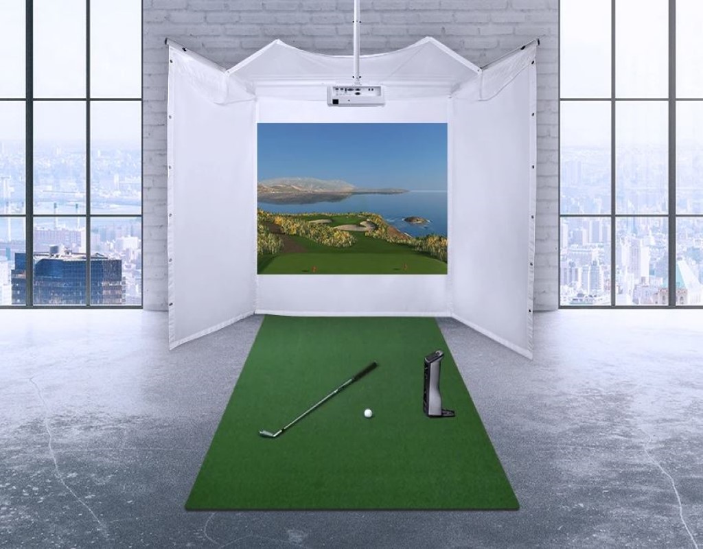 Foresight Sports GCQuad Retractable Screen Golf Simulator Package