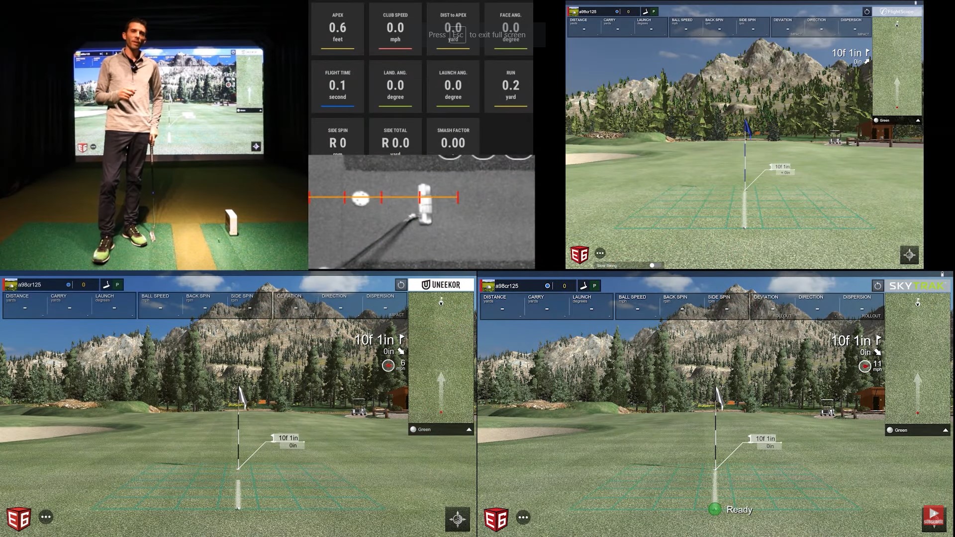 Skytrak vs Mevo Plus vs QED Golf Simulator Putting Review