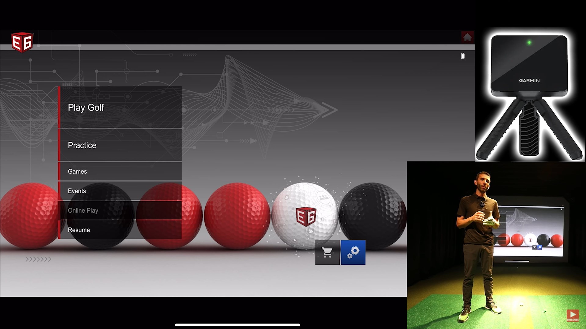 GARMIN R10 REVIEW Playing E6 Connect iOS Golf Simulator Software