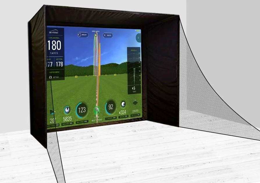 PerfectBay Golf Simulator Screen & Enclosure Our Top Pick For
