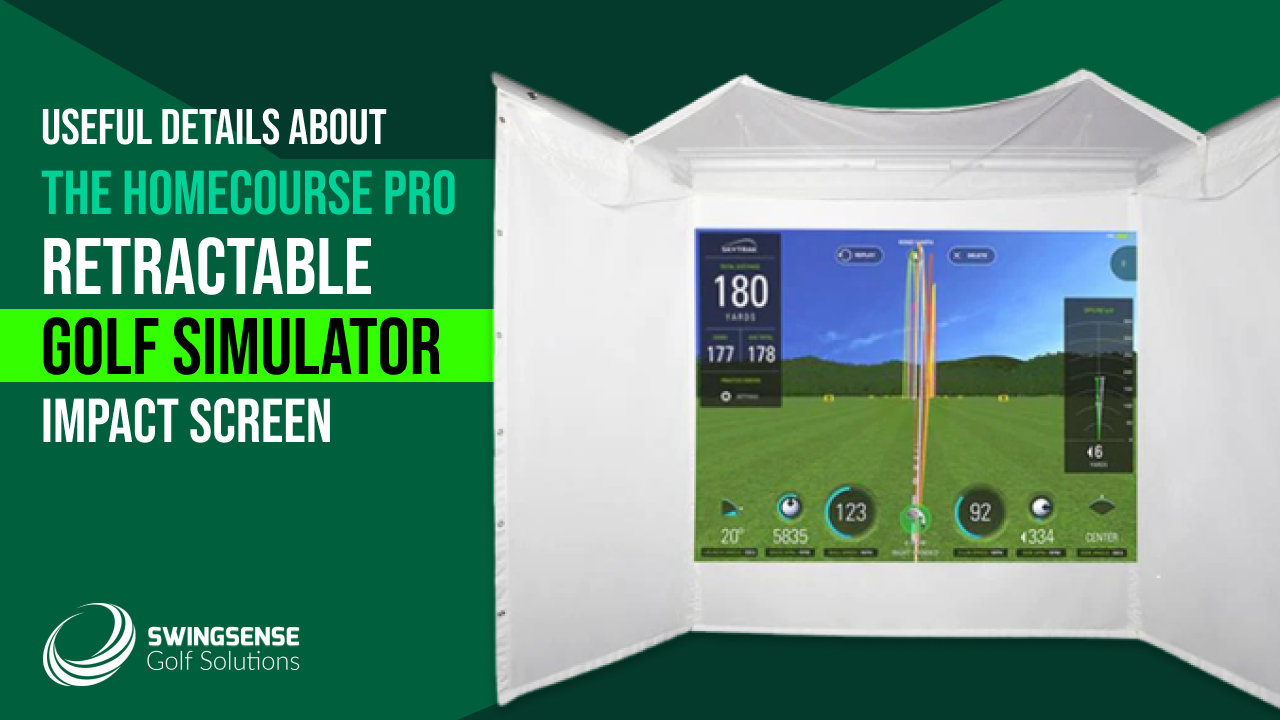 HomeCourse Pro Retractable Golf Simulator Impact Screen