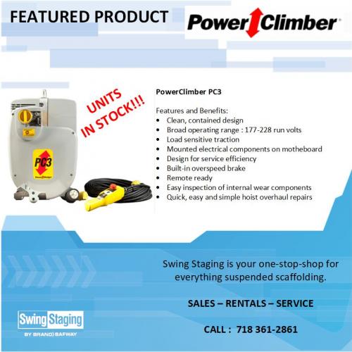 Power Climber PC3 Hoist Swing Staging, LLC