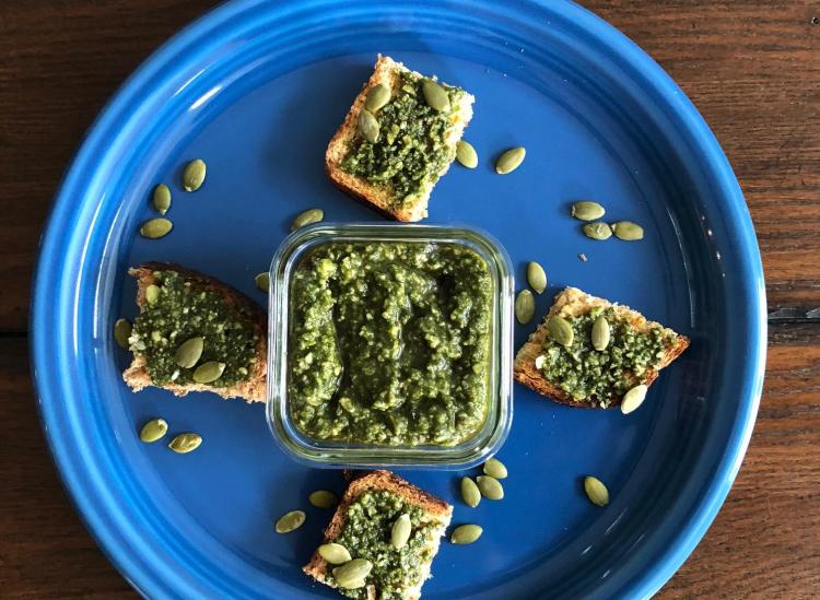 Pumpkin Seed Oil Pesto Recipe For Pasta, Salads And More
