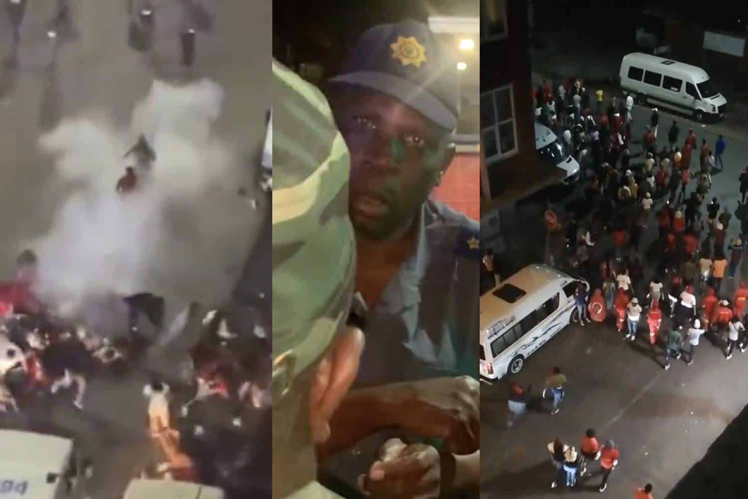 EFF national shutdown kicks off with chaos in Braamfontein [video