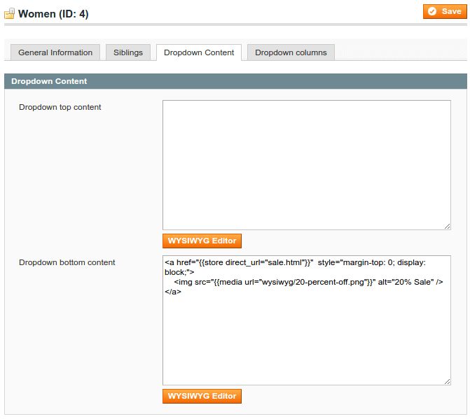 Creating Amazonlike menu using Navigation Pro extension / Swiss Up