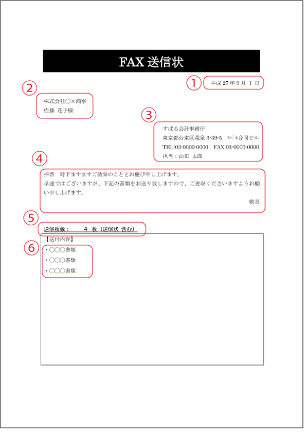 Fax 送り 方 マナー