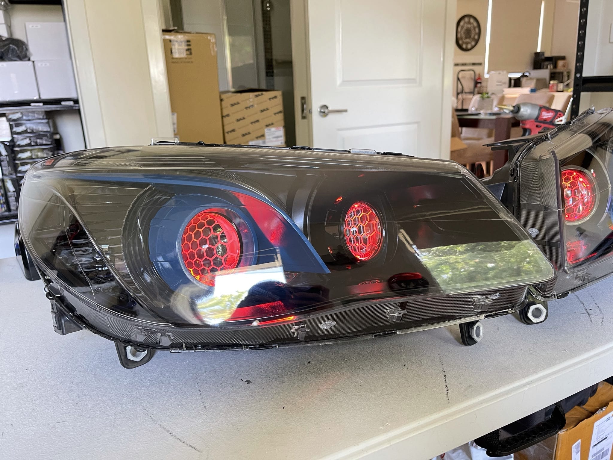 VF Commodore Demon Eye Headlights Switchback Lighting