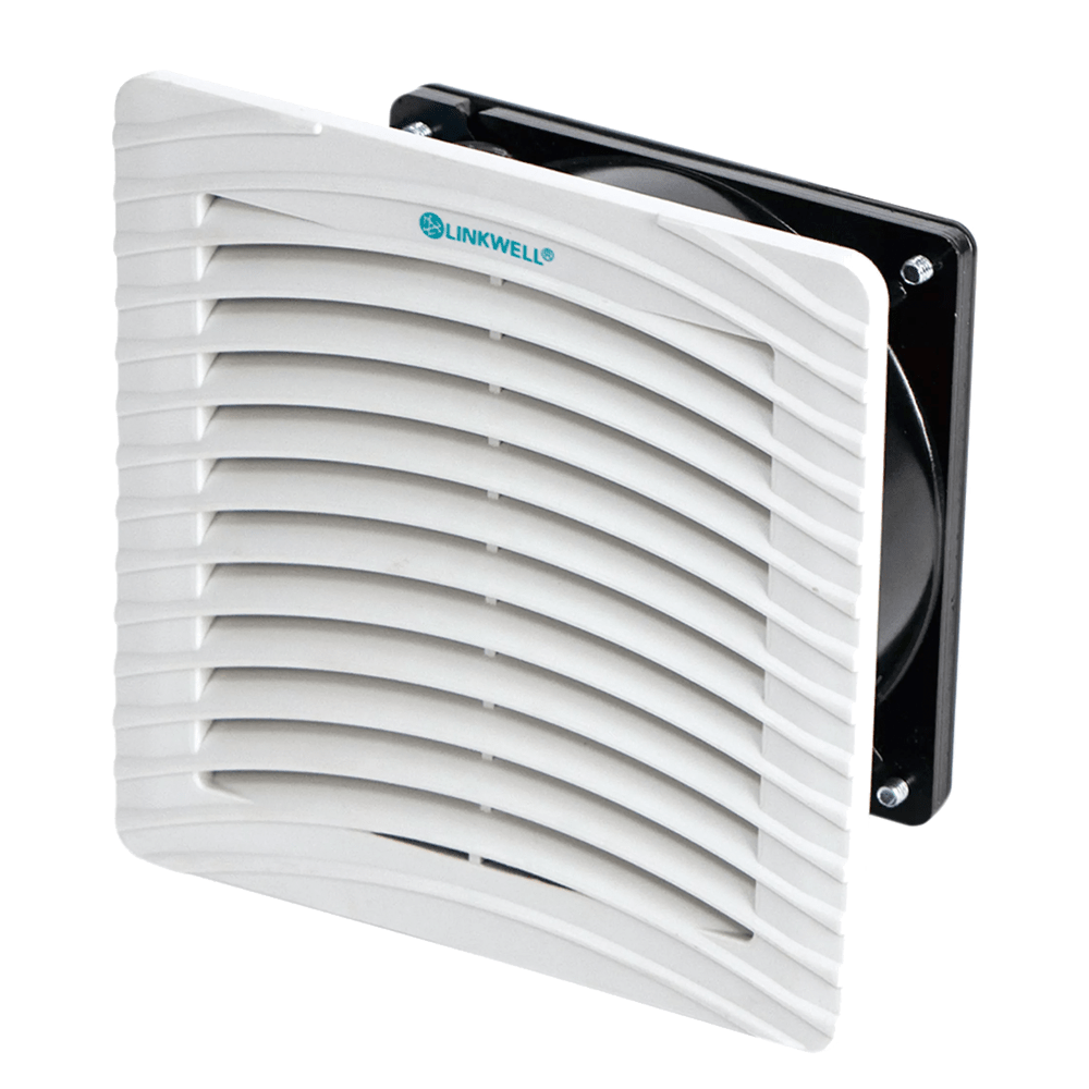 Fans, thermostats and vents for electrical enclosures