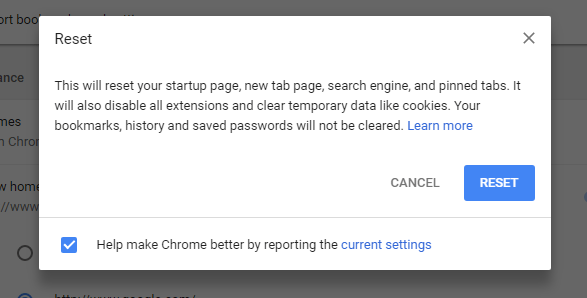 Solve ERR_CONNECTION_RESET error in Chrome SwitchGeek