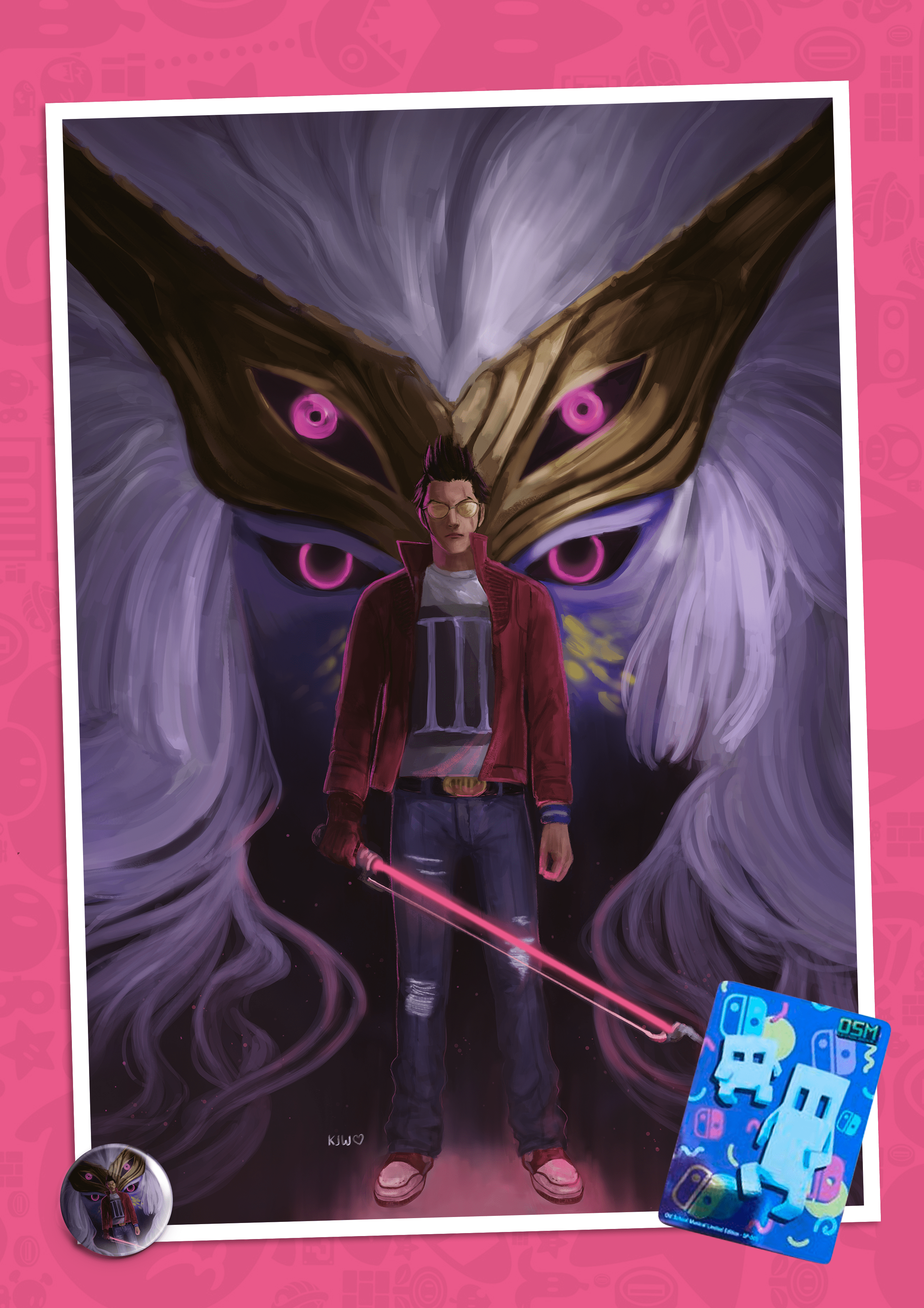 No More Heroes Art Print Switch Player