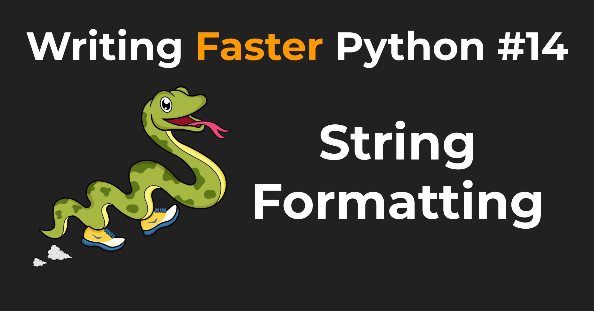 String Formatting