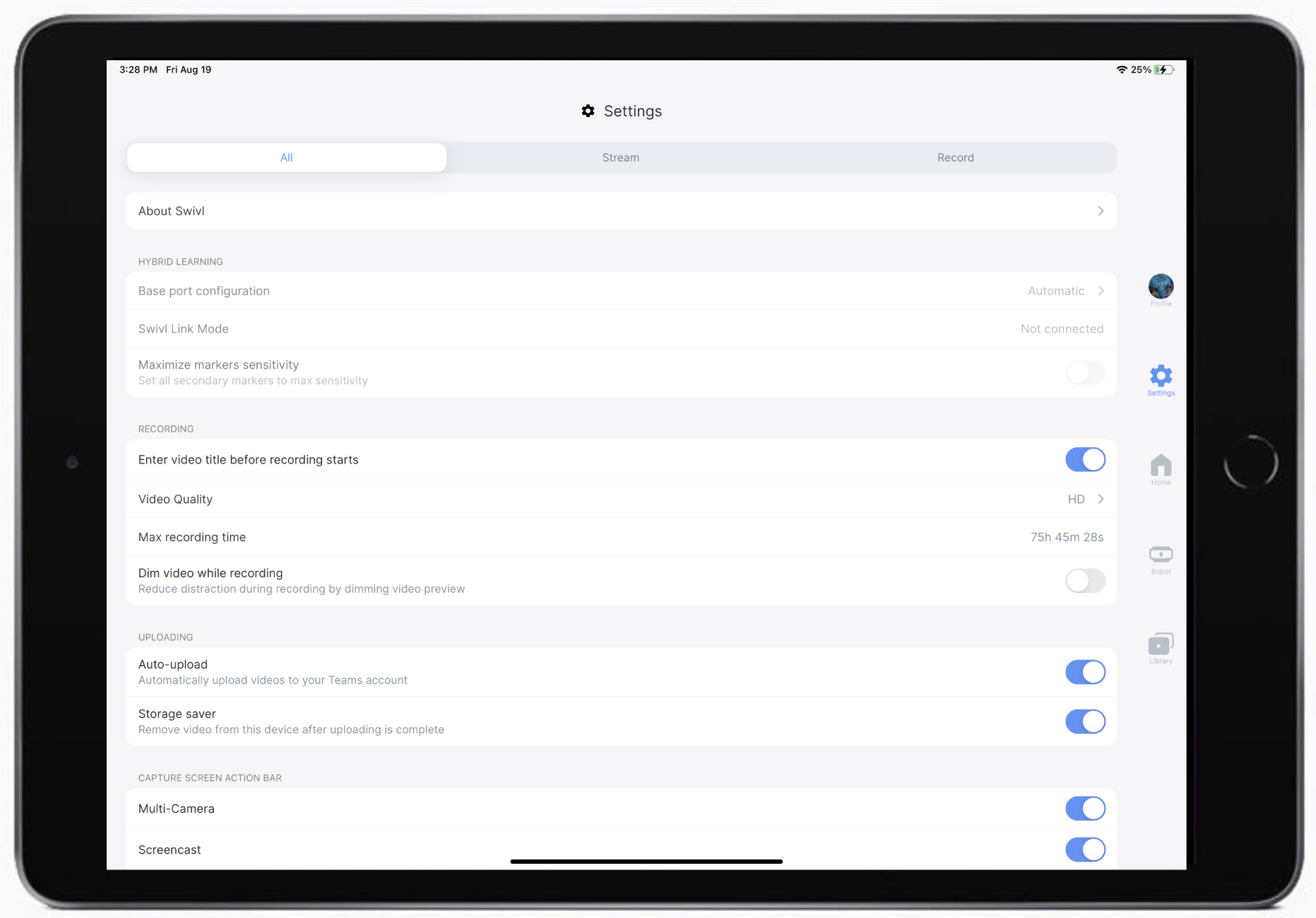 Navigating iOS Swivl Capture App Swivl Help Center