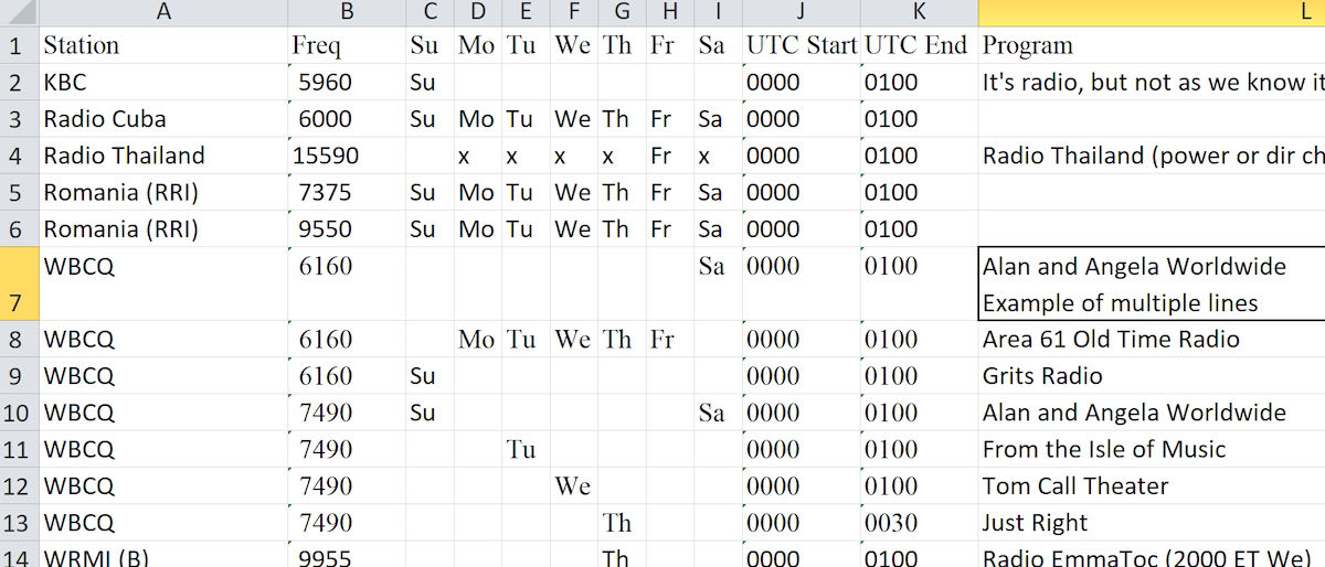 Shortwave Broadcast Schedules The SWLing Post