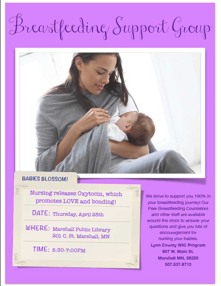 Breastfeeding Support Group Marshall — Southwest Health and Human