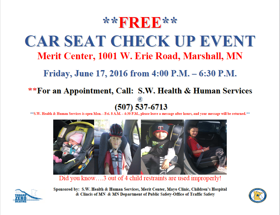 Car Seat Check Up Event — Southwest Health and Human Services in